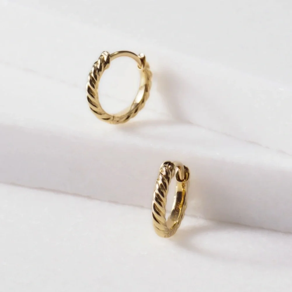 David Yurman Sculpted Cable Micro Huggies - Picture 2 of 10